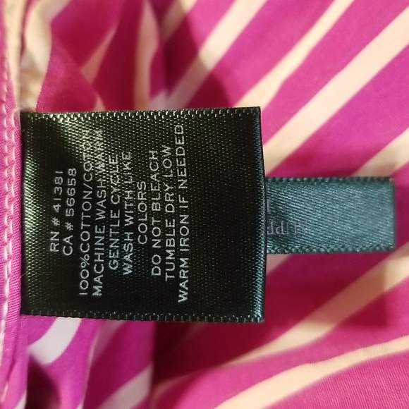 Lauren Ralph Lauren Shirt Womens Size 8P Petite Striped Button Preppy - Picture 7 of 7